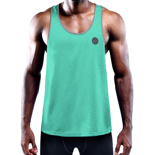 Turquoise Muscle Tank Top