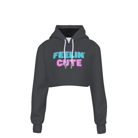 Feelin' Cute Crop Top Hoodie