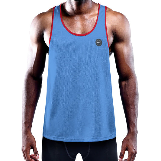 Blue Muscle Tank Top