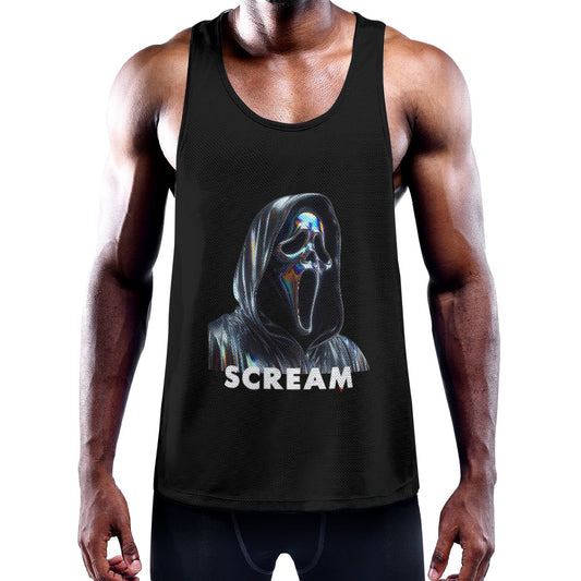 Ghostface Slim Y-Back Muscle Tank Top
