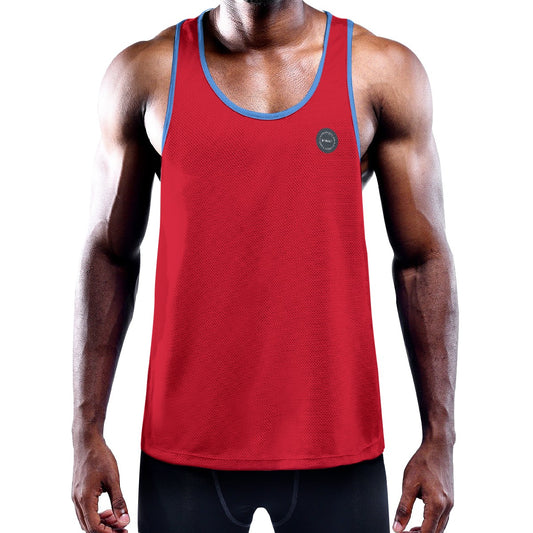 Red Muscle Tank Top