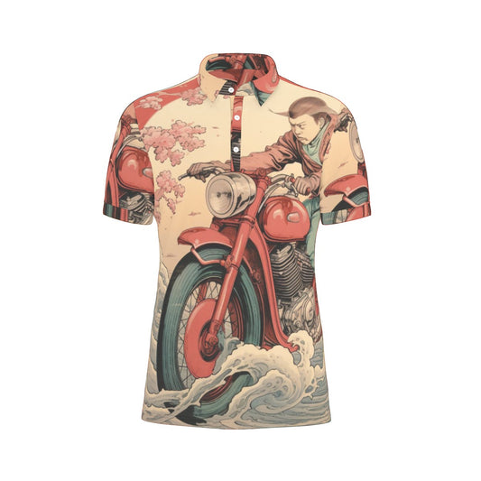 Biker Stretch Polo Shirt
