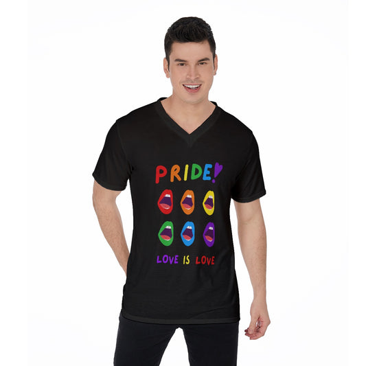 PRIDE! Love is Love V-Neck T-Shirt