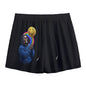 Happy Face Skull Mesh Shorts