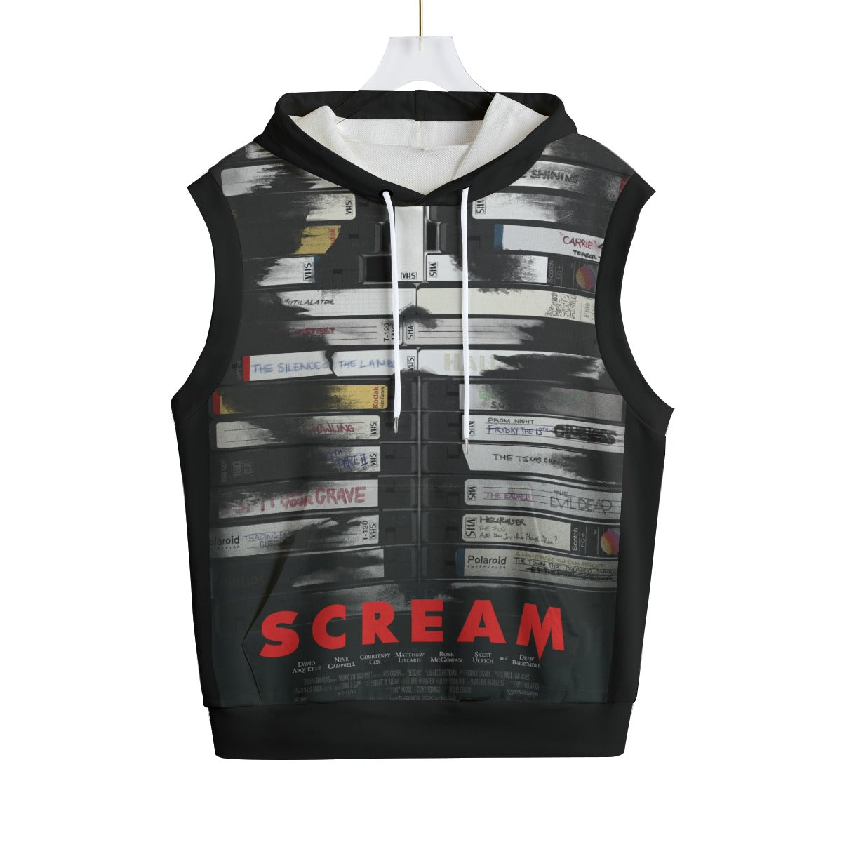 Scream VHS Hooded Vest