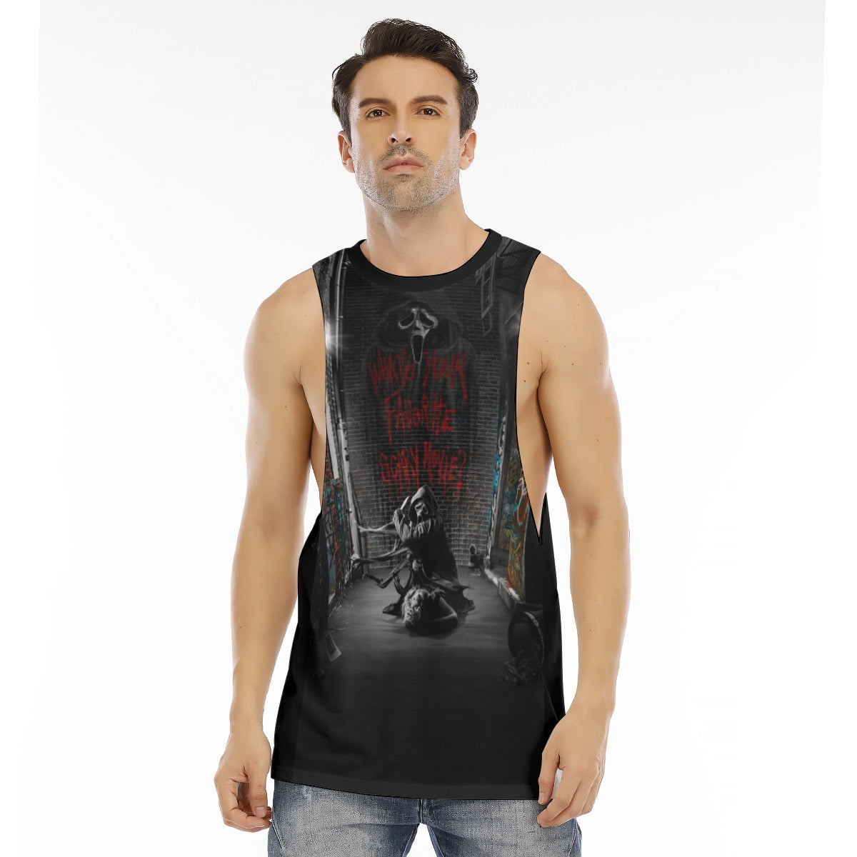 Ghostface in action Long Tank Top