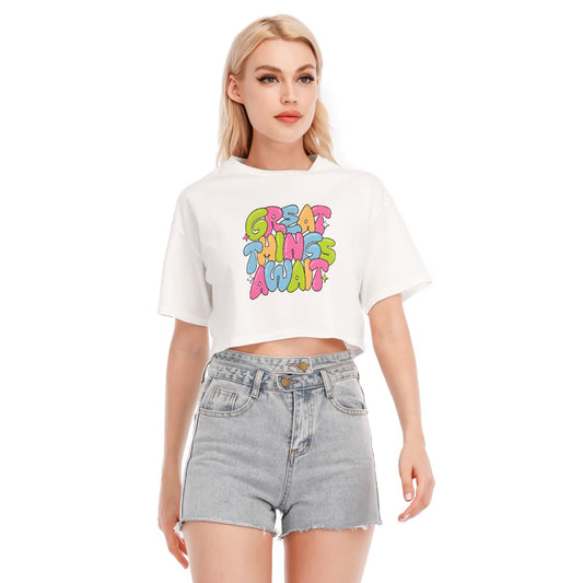 Great Things Await Crop Top