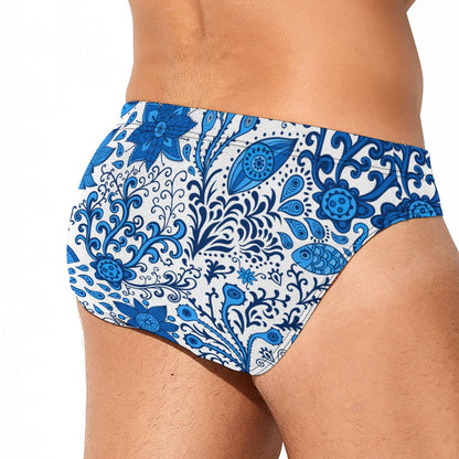 Blue Paisley Swimsuit