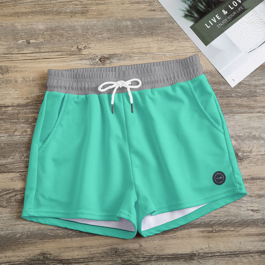 Aqua and Grey Shorts