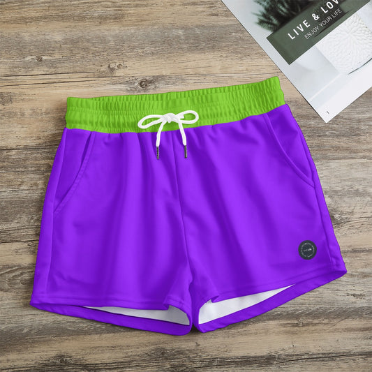 Purple and Green Shorts