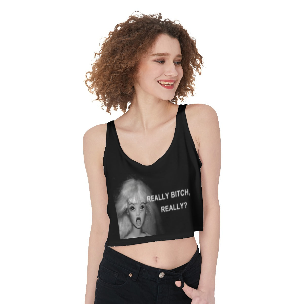 Really Bitch? Crop Top