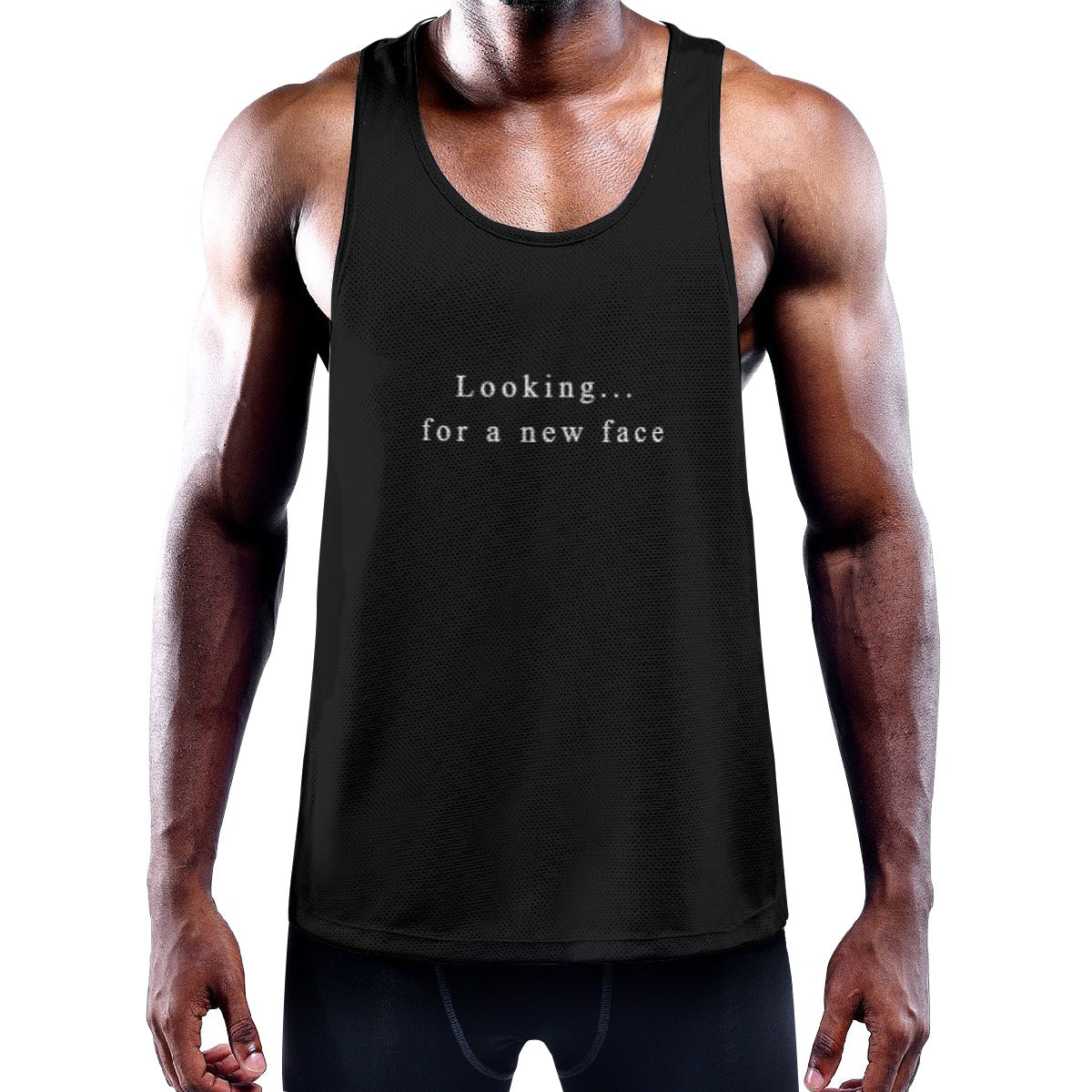 Leather Face Tank Top