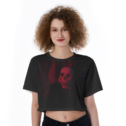 Red Skull Crop Top